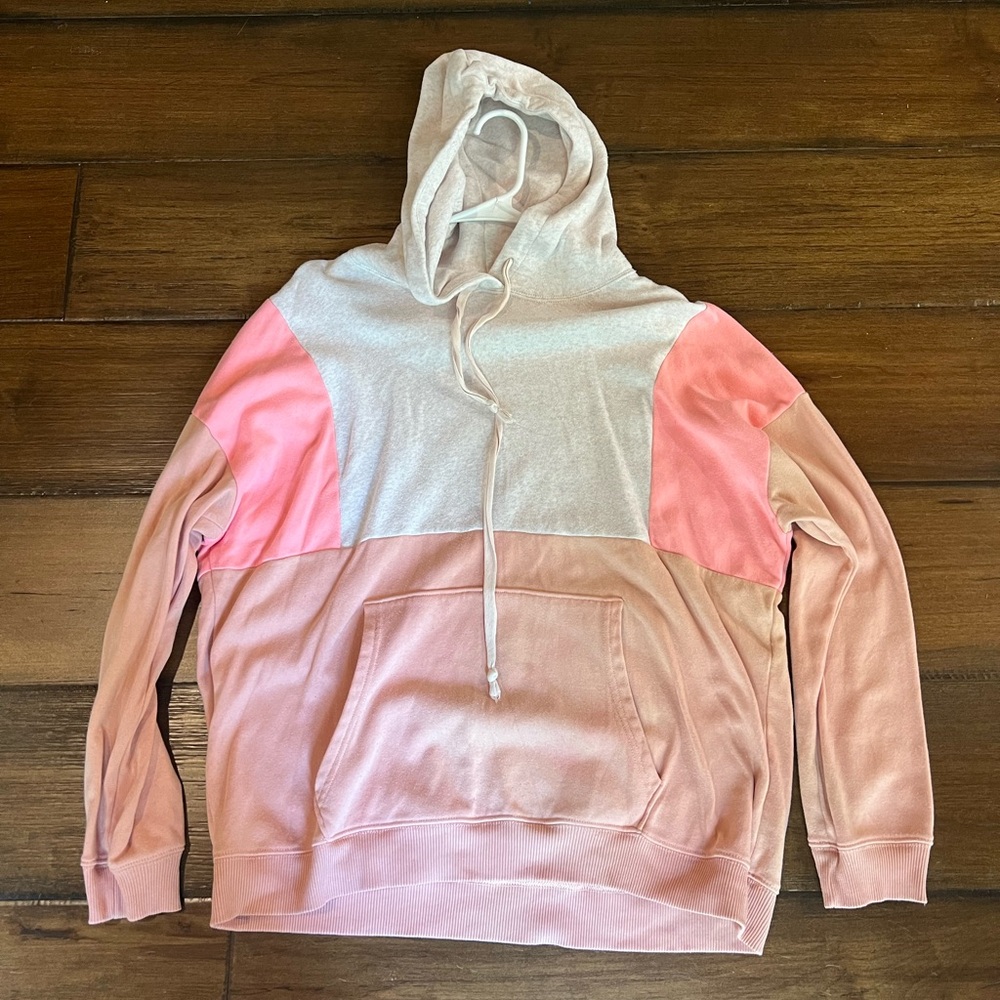 American Eagle Color block Fleece Hoodie